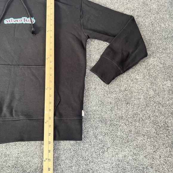 Levis Hoodie Silvertab Black Hoodie Mens Retro Levis Small - Picture 7 of 14